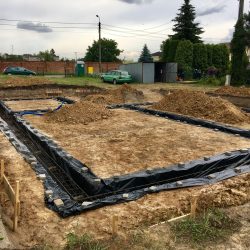 Wykonanie fundamentów pod budowę domu jednorodzinnego w Krzyżanowicach - BAUMAG - fot.8