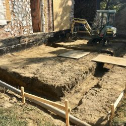 Wyrównywanie i przygotowanie działki pod rozbudowę domu jednorodzinnego w Wodzisławiu Śląskim - BAUMAG - fot.3