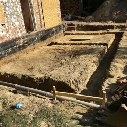Wykonanie fundamentów i instalacji wod - kan pod rozbudowę domu w Wodzisławiu Śląskim - BAUMAG - fot.1