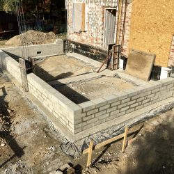 Wykonanie ścian fundamentowych pod budowę domu jednorodzinnego w Wodzisławiu Śląskim - BAUMAG - fot.2