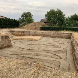 Wyrównywanie działki pod budowę domu jednorodzinnego z garażem w Krzyżanowicach - BAUMAG - fot.3