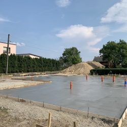 Zalanie fundamentów pod budowę domu jednorodzinnego z garażem w Krzyżanowicach - BAUMAG - fot.2