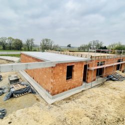 Budowa domu jednorodzinnego Bojanów - wykonywanie kondygnacji budynku, fot. 16