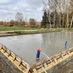 Budowa domu jednorodzinnego Nędza - wykonanie płyty fundamentowej zakończonych wieńcem żelbetonowym, fot. 6