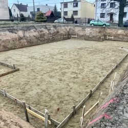 Budowa domu jednorodzinnego Nowa Wioska - wykonanie fundamentów, fot. 2
